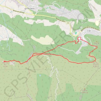 Le Pilon du Roi - Le Grand Puech GPS track, route, trail
