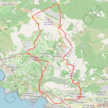 Ollioules - Signes GPS track, route, trail