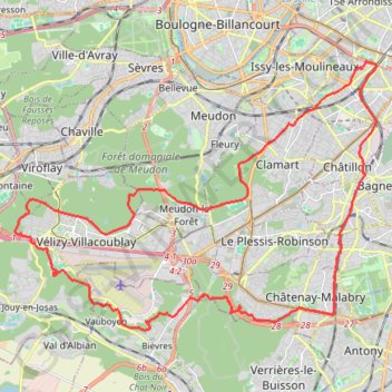 Tour de Villacoublay - 2466 - UtagawaVTT.com GPS track, route, trail
