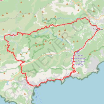 Boucle des Maures - Collobrières GPS track, route, trail
