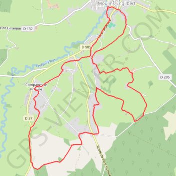 Moulins Engilbert GPS track, route, trail