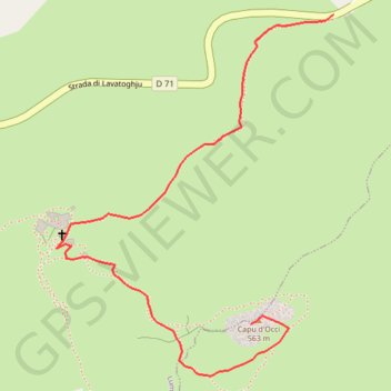 Ruines d'Occi GPS track, route, trail