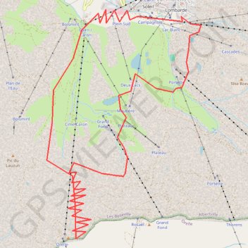 Cime de Caron : Versant N GPS track, route, trail