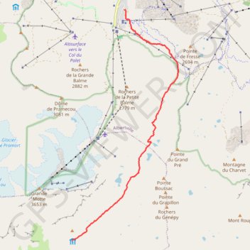 Tignes - Refuge de la Leisse GPS track, route, trail