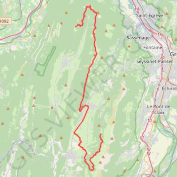 Tour du Vercors jour 6 GPS track, route, trail