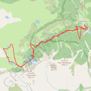 Vallée de Fontanalba GPS track, route, trail