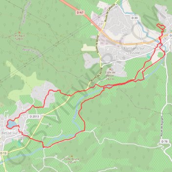Rando facile à Besse sur Issole (Var) GPS track, route, trail
