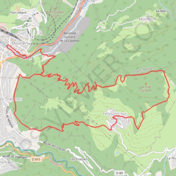 Croix de Feissons GPS track, route, trail