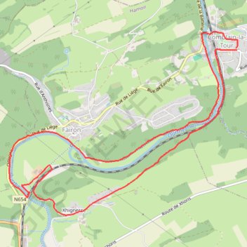 Comblain-La-Tour - Province de Liège - Belgique GPS track, route, trail