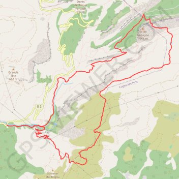 Sainte Baume J1 GPS track, route, trail