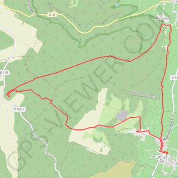 Les Hauteurs de MOREY SAINT DENIS GPS track, route, trail