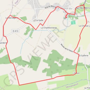 Le Mesnil-au-Val - Cotentin GPS track, route, trail