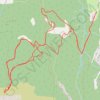 Crête de la Mazelières GPS track, route, trail