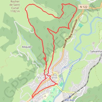 Grotte des anglais Vic sur cereTracé 31 mai 2018 8:32:18 AM GPS track, route, trail