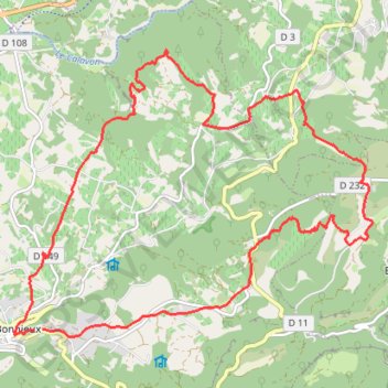 Les Claparèdes GPS track, route, trail