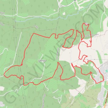 Saint-Nazaire en forêt de Valbonne GPS track, route, trail