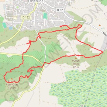 Nissan lès Enserune (34) GPS track, route, trail