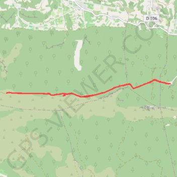 Forêt de cèdres GPS track, route, trail