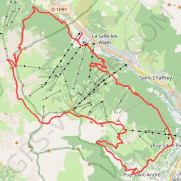 La Cucumelle - Col de Serre Chevalier GPS track, route, trail