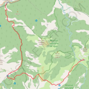 Carança - refuge de Mantet GPS track, route, trail