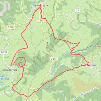 Le Mont Signon GPS track, route, trail