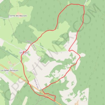 Saint Igny-Les belles baraques GPS track, route, trail