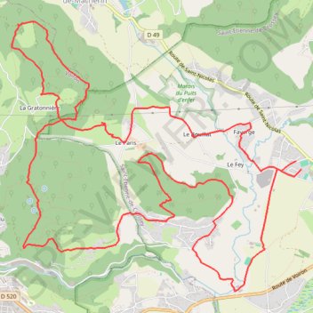19km Foulée de Crossey édition 2022 GPS track, route, trail
