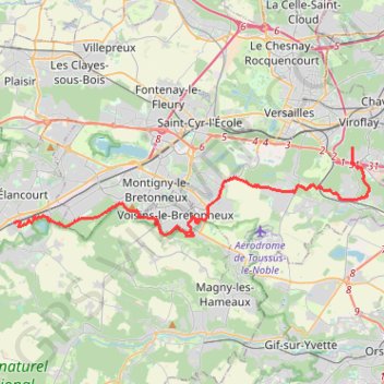 La Verrière - Chaville GPS track, route, trail