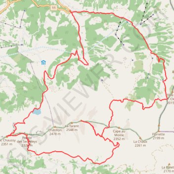 Le Barla’Trail en mode off GPS track, route, trail