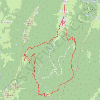 Boucle par le Col de la Buffaz GPS track, route, trail