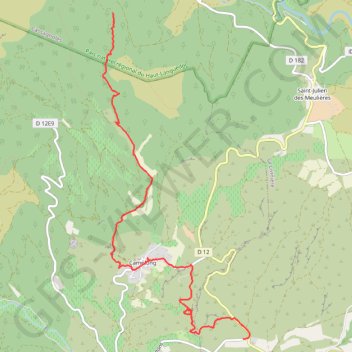 Les sources de l'Ognon GPS track, route, trail