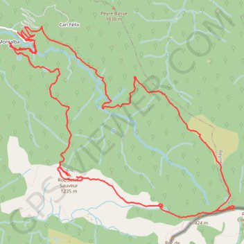 Montalba - Roc Saint-Sauveur - Roc de France GPS track, route, trail