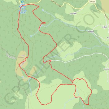 Col de la loge GPS track, route, trail