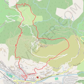 Circuit de la « traction » GPS track, route, trail