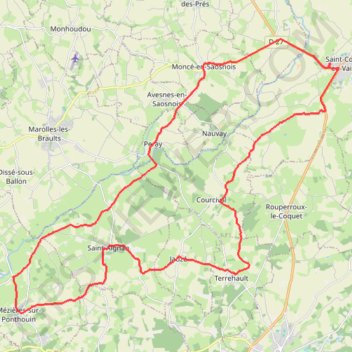De Saint-Cosme-en-Vairais à Mézières-sur-Ponthouin GPS track, route, trail
