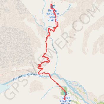 Glacier Blanc GPS track, route, trail
