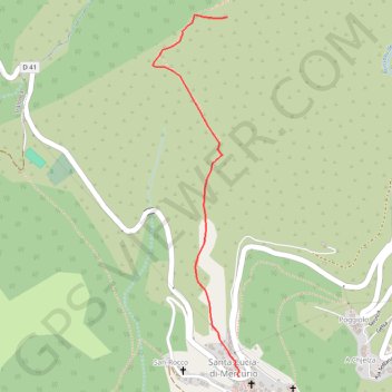 Chapelle santa servenda GPS track, route, trail