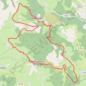 Saint Arcons de Barges (43) GPS track, route, trail