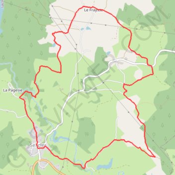 Sentier des 4 puys - Sexcles GPS track, route, trail