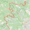GR44B De Bessèges à Mialet (Gard) GPS track, route, trail