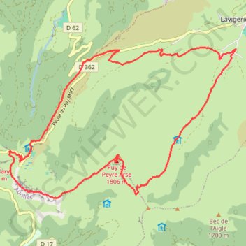 Rando Peyre Arse Cantal le 24-07-2020 GPS track, route, trail