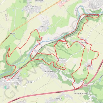 Sainte-Néomaye Course GPS track, route, trail