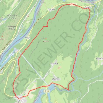 20191015_FrancheCompteJuraOyonnax_Matafelon-Granges_GorgesDeLOignin_11km GPS track, route, trail