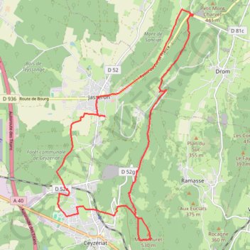 Ceyzériat GPS track, route, trail