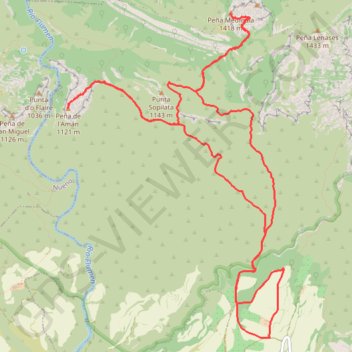 Peña Amán y Picón del Mediodía GPS track, route, trail