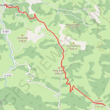 Esterancuby - Col d'Irau GPS track, route, trail