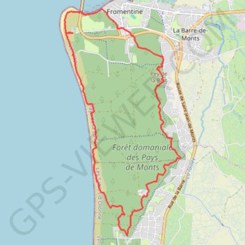 Circuit des plages sauvages GPS track, route, trail