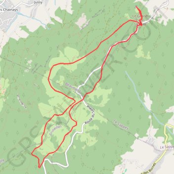 Tour au Salève GPS track, route, trail