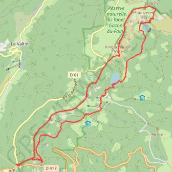 Marche Buissonnière Le lac Vert GPS track, route, trail