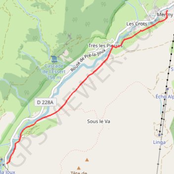 BDD LINGA PRE LA JOUX.kmz GPS track, route, trail